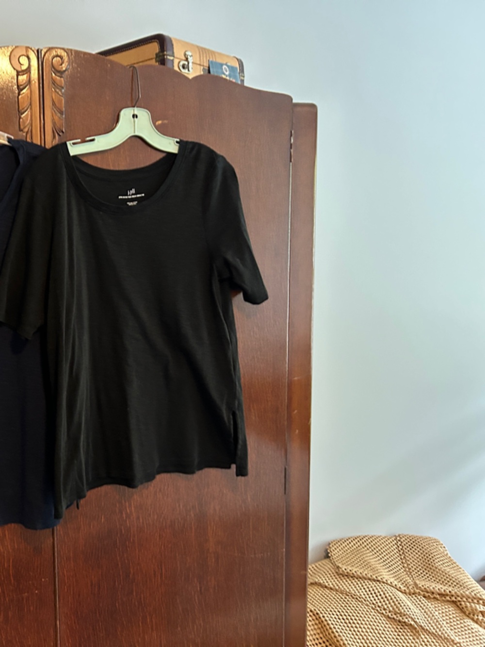 J. Jill Black and Navy Short Sleeve Crewneck Tees bundle